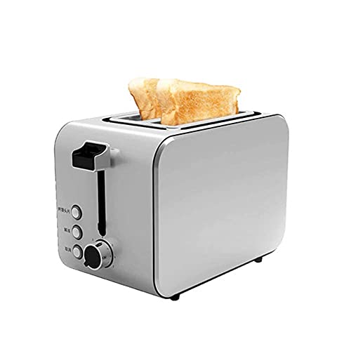 FGDSA Strong Toaster 2 Scheiben, Edelstahl Toaster Zwei Scheiben Kompaktes Toastbrot schnell mit 7 Bräunungen Auftauen…