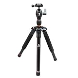 CowboyStudio BK-555 Traveler Tripod with Ball Head for DSLR Camera Nikon Canon Sony Olympus, Great for Travel, Only 13inch when Folded