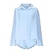 Two Piece Sets for Women Summer Lounge Wear Matching Two Piece Fashion Long Sleeve Oversized Shirts and Shorts Outfit Clothes Light Blue