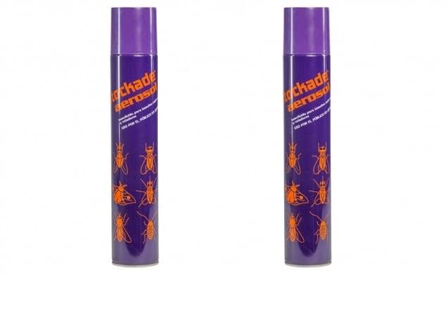 PACK 2 UNIDADES Stockade aerosol forte 750ml - Huvepharma. Insecticida piretroide para insectos voladores y rastreros. Largo alcance.