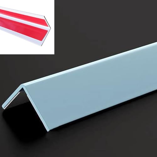 YAYDAFSHSAI Borde para baldosas, Perfil de umbral de Puerta Autoadhesivo en Forma de L de PVC, Multicolor, 1,2-1,5 m(Blue,1.2m)
