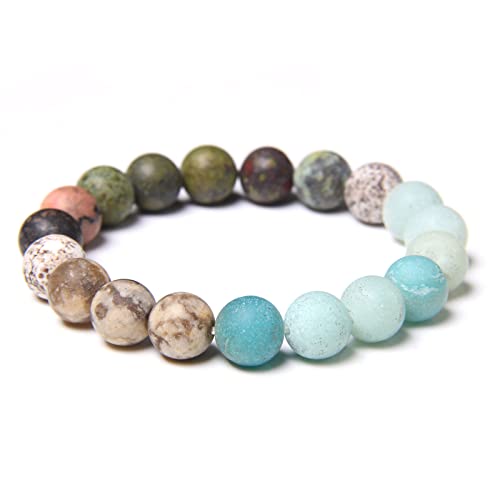 Bracelet en pierre naturelle 10mm fait main, un bijou authentique