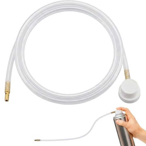 Rayakt Sprühdosen Verlängerung 60 cm Flexibler 360-Sprühaufsatz für schwer zugängliche Stellen Verlängerung für Sprühkopf Spraydose ideal zur Reinigung und Lackierung