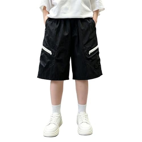Shorts cargo enfants avec poches pratiques et taille élastique ajustable