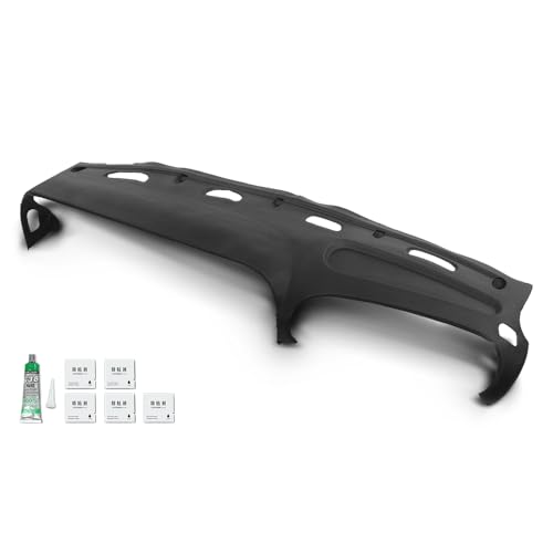 PIT66 Dash Board Dash Pad Cover Compatible with 1998-2001 Dodge Ram 1500/1998-2002 Ram 2500 3500 Dashboard Cover Black 99815163