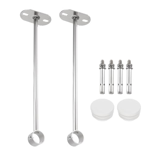 uxcell 2 Pcs Curtain Rod Brackets 25mm(1