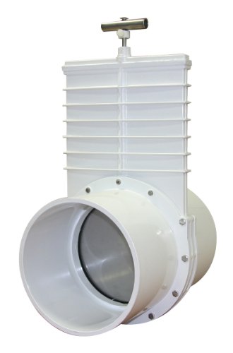 Valterra 8' PVC Gate Valve - Slip Hub Fittings with Stainless Steel Paddle