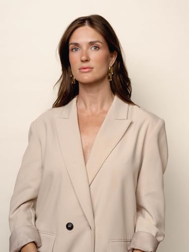 Double Drop Statement Earrings – Modern Gold-Tone Lightweight Earrings for Women4