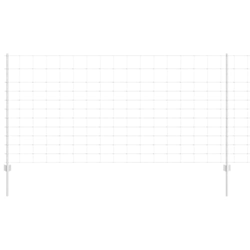vidaXL Zaunpfosten 22 Stück U-Profil 120 cm feuerverzinkter Stahl