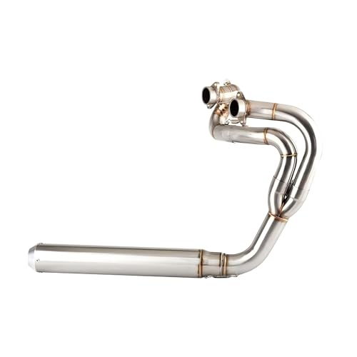 Système d'échappement complet pour moto de collection Triumph Scrambler 900 finition acier