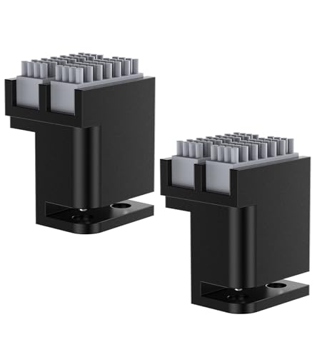 BIQU 2PCS Panda Brush XP Silicone Nozzle Cleaning Tool Kit, For Bambu-Lab P1S/P1P/X1C/X1E 3D Printers, Dual Brush Heads Replacement Silicone Nozzle Wiper, Plug in Play