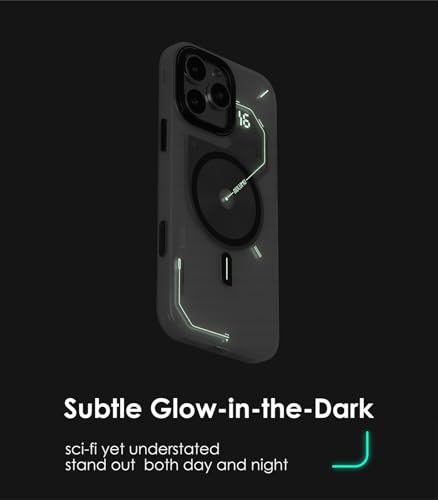 Aulumu A16 iPhone 16 Pro Magnetic Thermal Case | Updated Camera Control | IMD Technology | Compatible with Magsafe | Complete Wrap-Around | Touch Translucent White