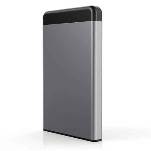 BlueStars Disco Duro Externo 1TB USB Ultrafino Diseño Metálico Portátil para Mac, PC, Laptop, Ordenador, Smart TV