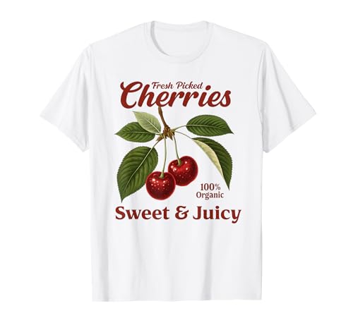 Fresh Picked Cherries Fresh and Juicy Outfit mit Kirschen T-Shirt