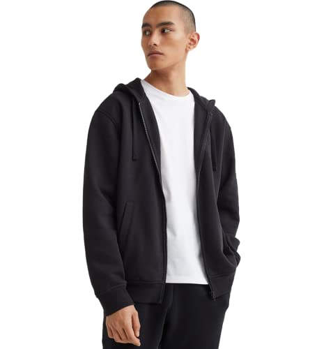 Image of Koverify Plain Chain CottenBlend Zipper Hoodie /Hooded Jacket /Unisex Jacket for Men and Women