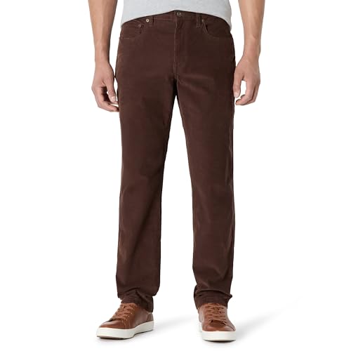 Amazon Essentials Mens Straight Fit 5 Pocket Corduroy Pant Rich Hazel 28W x 32L