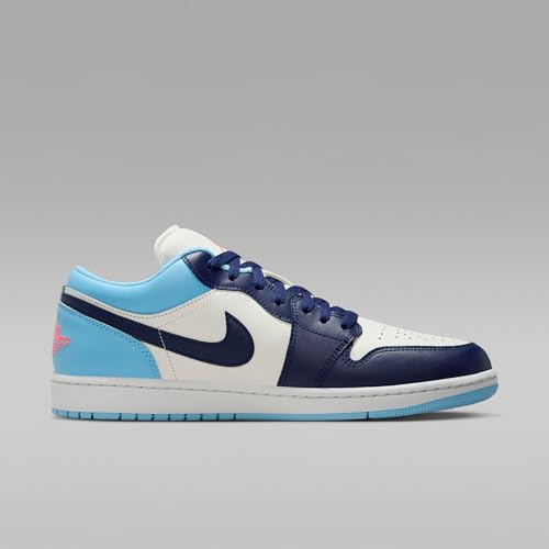 Image of Air Jordan 1 Low Men's Shoes (Sail /Blue Chill /Hot Lava /Blue Void)