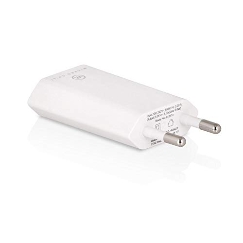 Wicked Chili Adaptador de Corriente USB de 5W Compatible con Apple Watch SE, Series 6, 5, 4, 3 (GPS Cellular 44mm 40mm) Cargador USB-A para Cable de Carga magnético, reemplazo para MGN13ZM/A (1000mA)