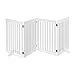 Relaxdays Griglia di Sicurezza per Cani, Regolabile, Divisorio per Bambini, Camino & Stufa, MDF, 70x206,5 cm, Bianco immagine