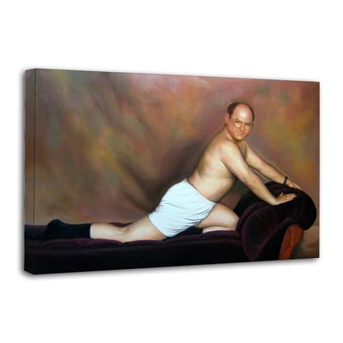 YUHANRY George Costanza Sofa Poster Decorative Painting Canvas Wall Art Living Room Posters Bedroom Painting 08x12inch(20x30cm)