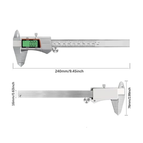 Calibrador Vernier Electrónico de Acero Inoxidable 150MM miniatura 2