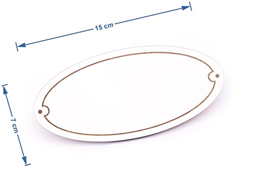 Türschild - Gäste Handtücher - Schild oval Gästehandtuch Gast Besucher Holzschild graviert selbstklebend Baddeko für Gäste-WC Ferienwohnung 15 x 7 cm (Gäste Handtuch)