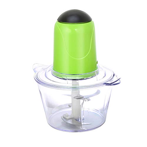Preisvergleich Produktbild BESTonZON 2L Zerkleinerer Zerhacker Gemüsehacker Multizerkleinerer Fleischwolf Küchenmixer Stabmixer für Fleisch Gemüse Obst Zwiebel - EU Plug (Green)