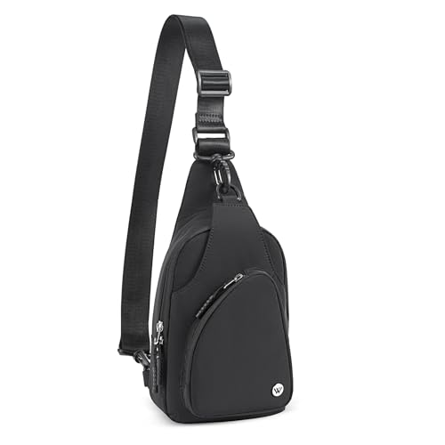 WESTBRONCO Small Sling Bag for Women Nylon Crossbody Sling Backpck Lightweight for Travel Casual Daily