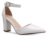 pumps weiß spitze Dieses atemberaubende Paar Fersen ist ideal für Hochzeiten, Partys, Meetings und jeden anderen besonderen Anlass, der Schuhe unterwegs erfordert. Die Ferse hat gerade genug Höhe, um die Beine zu verlängern und Fußgewölbeunterstützung, um Ihre Füße zu umarmen.