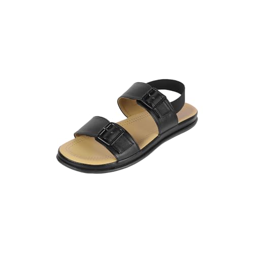 Image of Metro Women Synthetic Double Buckle Casual & Comfort Slingback Sandals