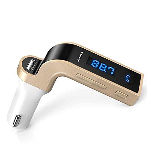 CARIZO | CARG7 Universal Wireless Bluetooth FM | Transmitter in-Car FM Adapter | Car Kit with Hand-Free Call/Stereo Music Player | USB Car Charger for All Android and iOS Devices
