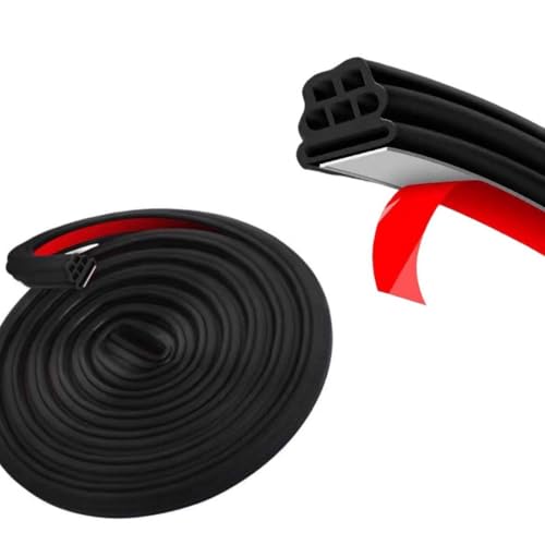 XYHNKOS Automotive Door Weather Stripping for VW Polo Vivo Hatchback 2010-2017 2018+, Weather Stripping Self Adhesive Door Strip for Noise Reduction Waterproof