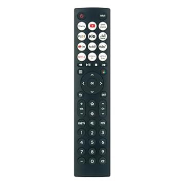 AIDITIYMI Controle remoto de voz substituído ERF2C36H adequado para Hisense A6 Series A6KV Series 2023 modelo 43/50/55/58/165.1 cm A6KV 4K UHD Ultra HD VIDAA TV 43A6KV 50A6KV 55A6KV 58A6KV 65A6KV