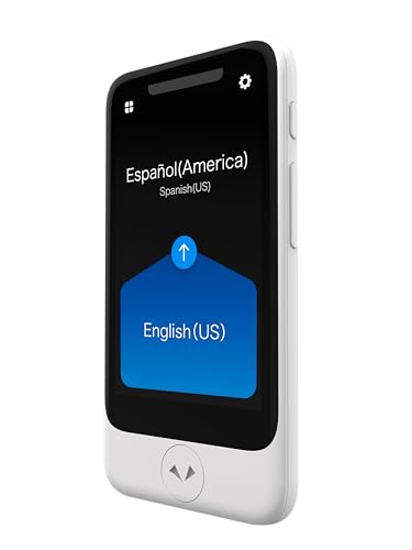 POCKETALK S2 Plus Business eSIM 5 Year White - Voice & Camera Real-Time Translator - 92+ Languages, Extra Large Screen and Battery Life