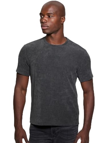 GUESS Men's Eco Short Sleeve Hawkins Rib Crew