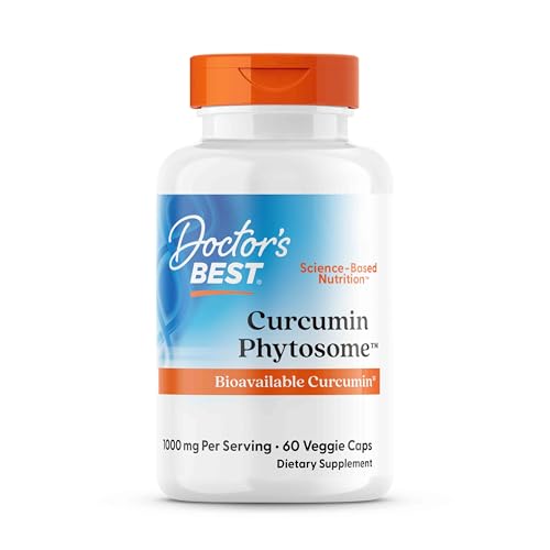 Doctor's Best, Curcumine Phytosome mit Meriva, 500mg, 60 vegane Kapseln, Laborgeprüft, Glutenfrei, Sojafrei, Vegetarisch