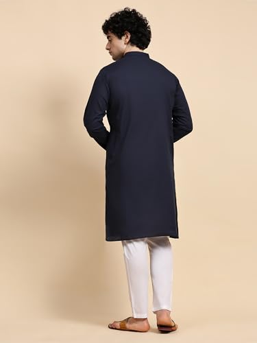 Image of SKAVIJ Men's Casual Kurta Pajama Set Regular Fit Traditional Dress Yoga Outfit