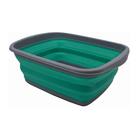 SAMMART Bañera plegable de plástico de 10 litros Cover