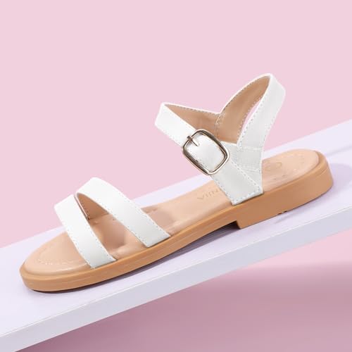 Image of PANDNAINJIA Girls Sandals Open Toe Toddler Kids Dress Summer Shoes