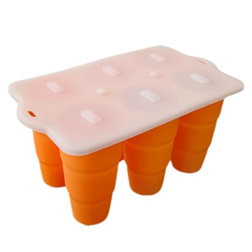 Moldes Para Helados | Molde Para Paletas De Pastel De 6 Cavidades Antifugas - Accesorios De Cocina Para Postres Bebidas De Verano Comida Camping Fiestas Pasteles