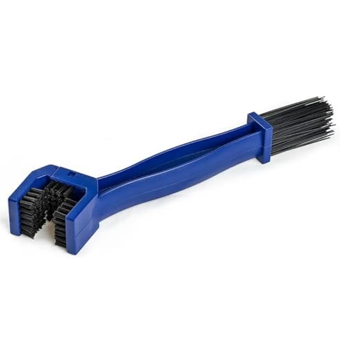 Cepillo Limpiador Cadena Moto, Cepillo cadena Bicicleta, Herramienta Limpieza Engranajes, Limpia cadenas motocicleta, cepillo para cadena y engranes, 25 cm, Azul