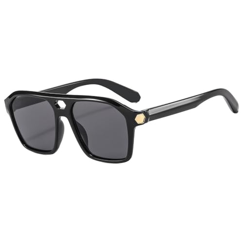 Lunettes de soleil UV400 carrées pour hommes et femmes protection totale