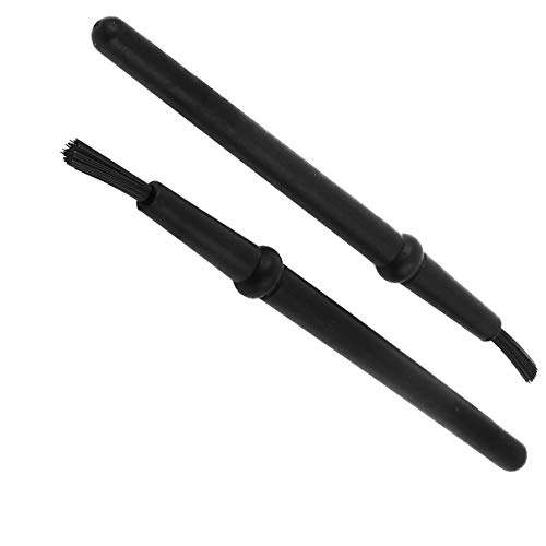 Aexit Plastic Round Tool Sets Handle Anti Static ESD Brush 20mm x 4mm ESD Tool Sets 2PCS Black