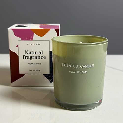 Bbsweet Soy Wax Scented Candles – Green Matcha Home Decor Long Lasting Aromatherapy Candle Jar, Sweet & Strong Fragrance Of Lemon Grapefruit & Orange, Gifts For Men & Women, Burning Time 22 Hours #TOP27