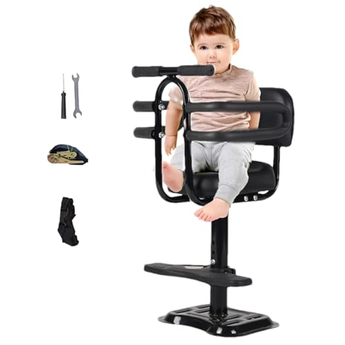 Whnbuij Kindersitz – Kindersitz, Kindersitz | Kindersattel mit Fußpedalunterstützung, abnehmbarer Kindersitz vorne montiert, bequemer Elektroroller Kindersicherheitssitz für Roller