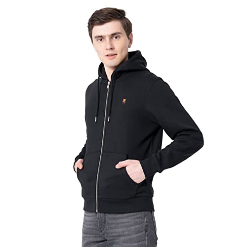 Image of Red Tape Men's Light Grey Solid Hoodies