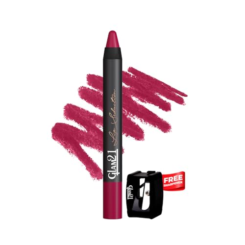 Image of Glam21 Lip Seduction Non- Transfer Crayon Lipstick up to 12 Hours Stay | Lightweight & Longlasting|Creamy Matte | Smudge Proof - 3.6gm|Pink Charm|06