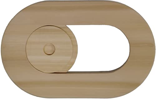 Sauna Vent Chute Sliding Cover, Cedar, jointly Developed with SaunaTimes.com