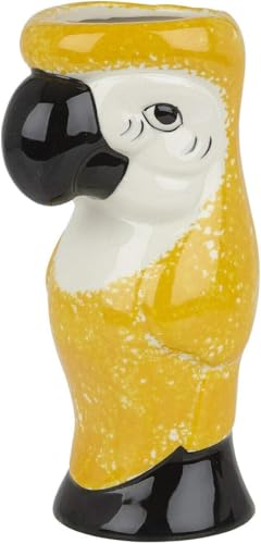 Image of We Can Source It Ltd - Ceramic Tiki Mugs with Polynesian Parrot Design – Decorative Cocktail Drinkware for Tropical Parties – Durable, Reusable and Ideal for Bars or Home Use - (750ml)