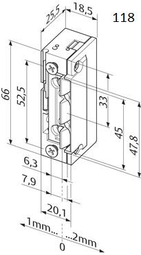 138.53 ProFix2 Ouvre-porte 24 V CC sans gâche